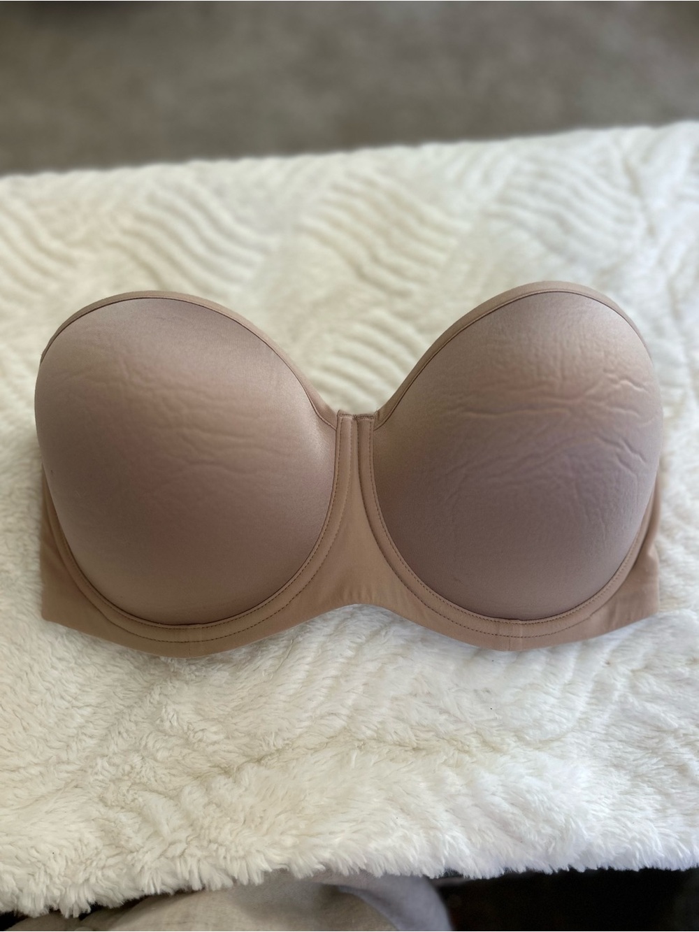 ThirdLove 24/7 Classic Strapless Padded Underwire Bra. 36E. - Picture 2 of 7